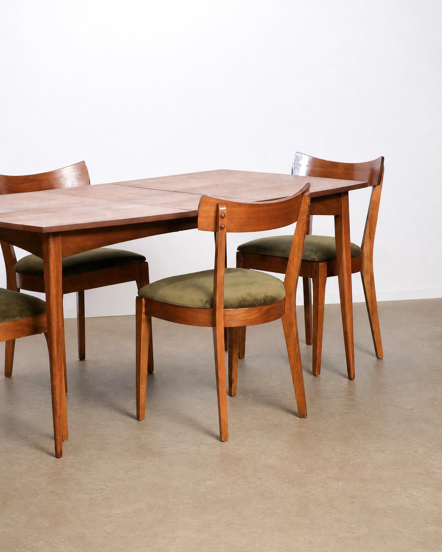 MCM Dark Walnut Dining Set by KF Furniture