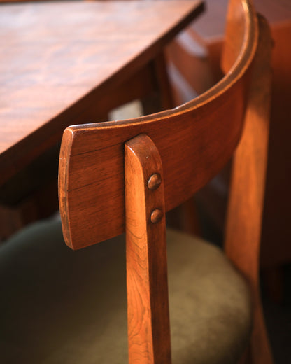 MCM Dark Walnut Dining Set by KF Furniture