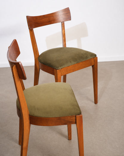 MCM Dark Walnut Dining Set by KF Furniture