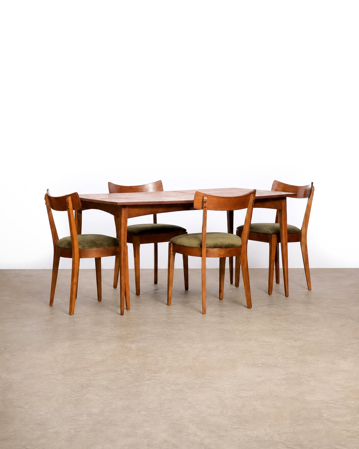 MCM Dark Walnut Dining Set by KF Furniture