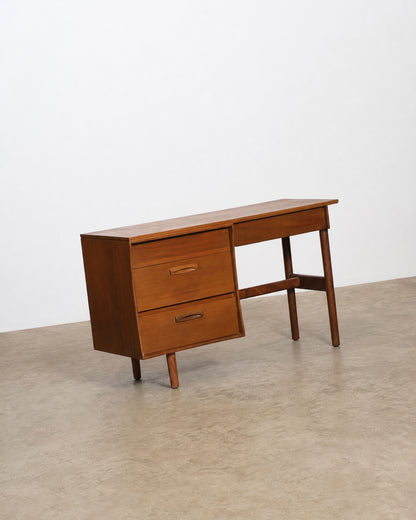 MCM Solid Teak Desk by Jan Kuypers for Imperial Furniture (1950s)
