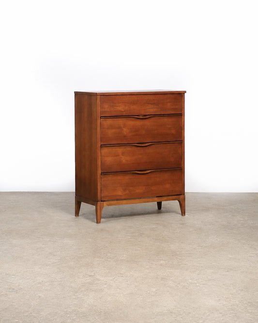 MCM Dark Walnut Dresser by KF Furniture