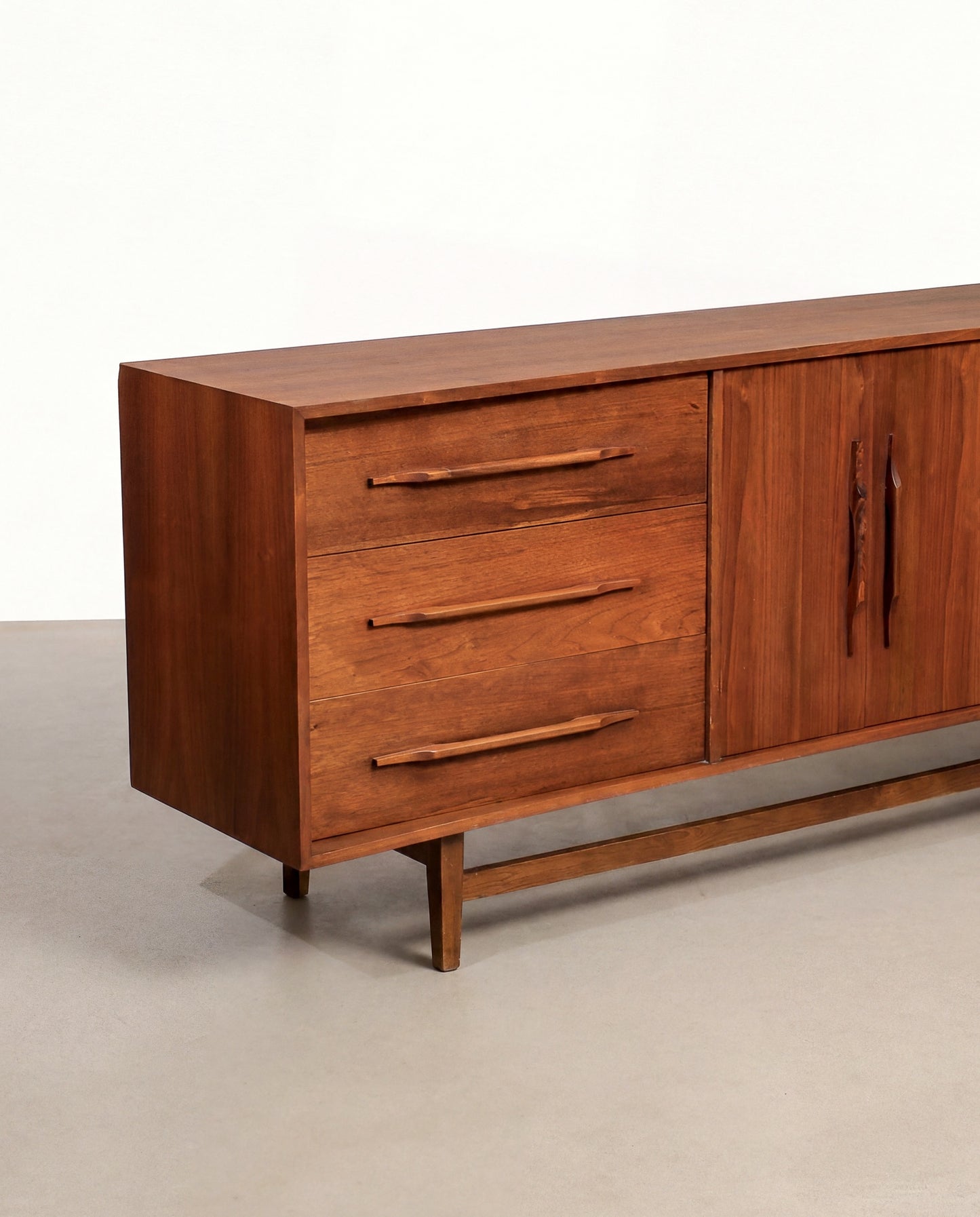 MCM Dark Walnut Dresser / Sideboard