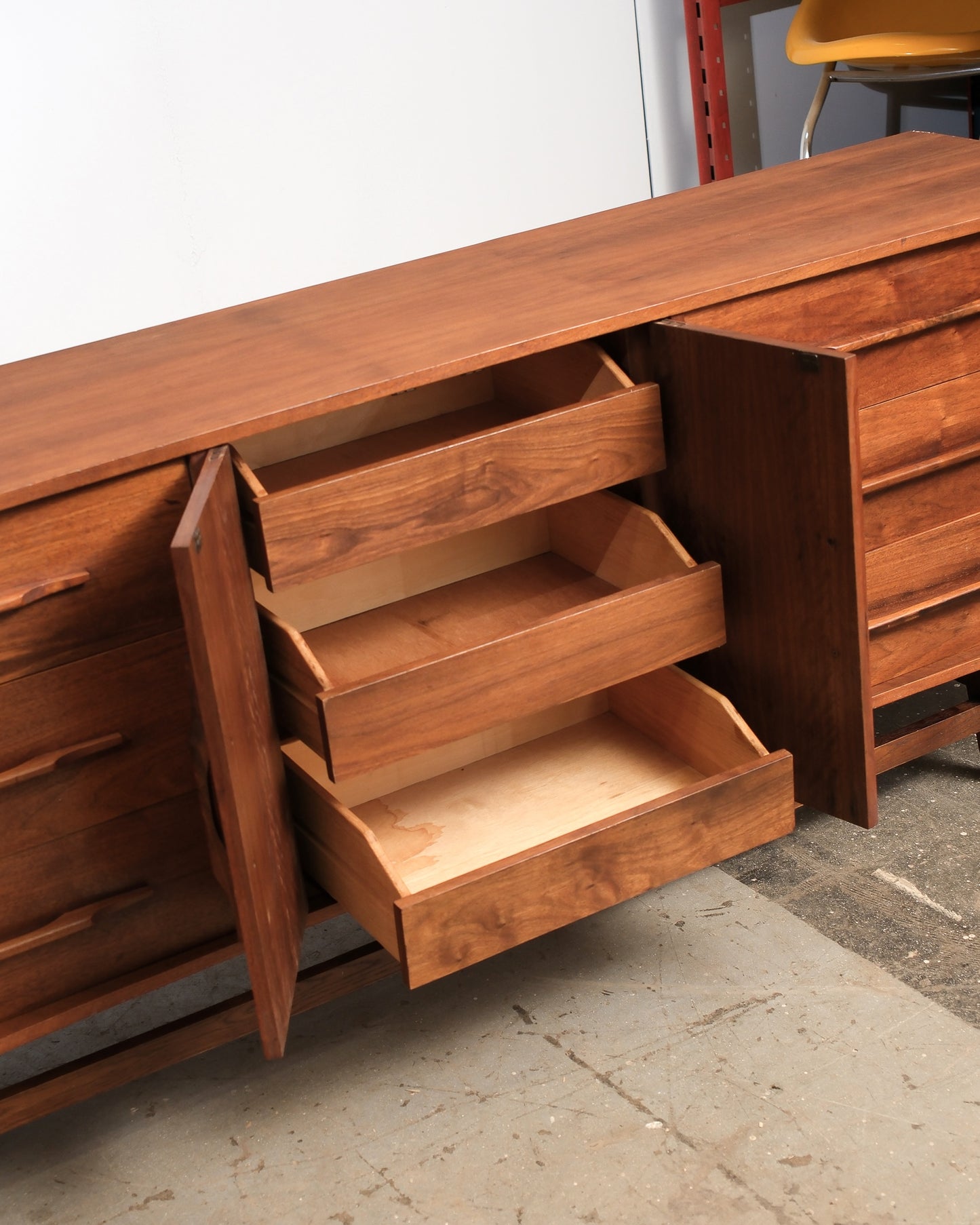 MCM Dark Walnut Dresser / Sideboard