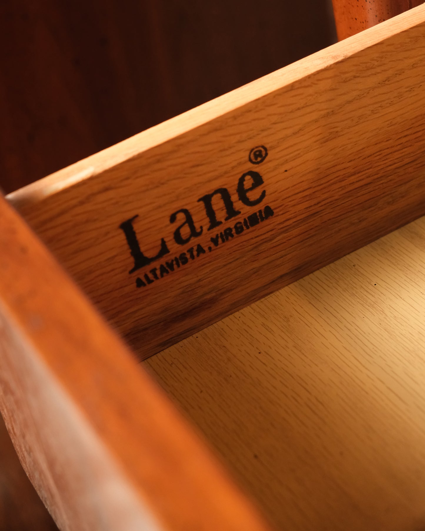 MCM Dark Walnut Nightstand Set by Lane Furniture
