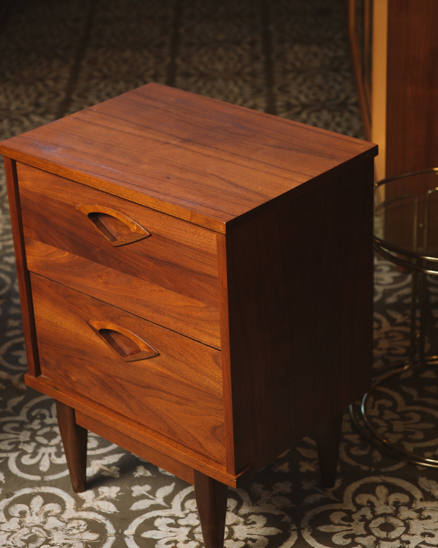 MCM Dark Walnut Nightstand Set