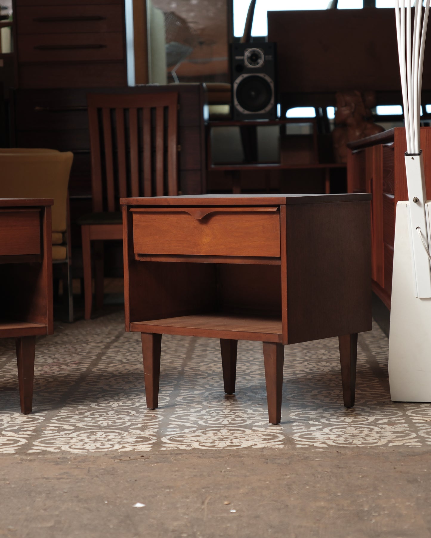 MCM Dark Walnut Nightstand Set