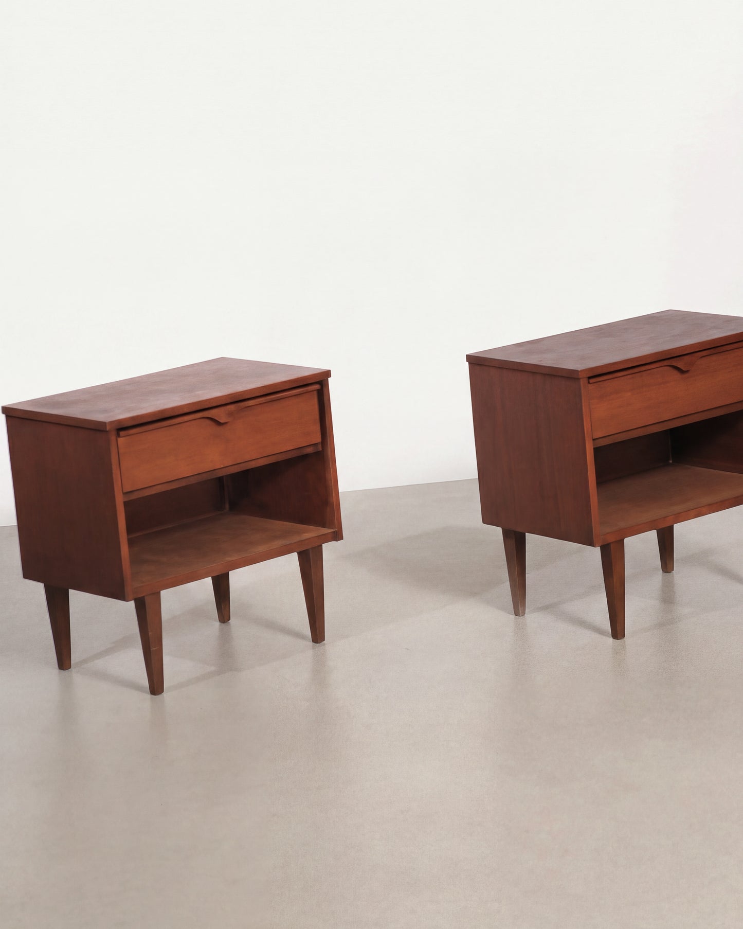 MCM Dark Walnut Nightstand Set