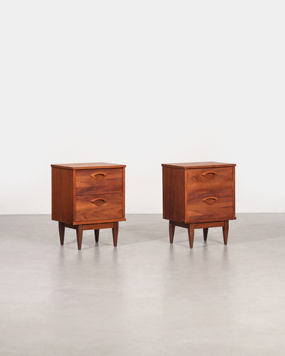 MCM Dark Walnut Nightstand Set