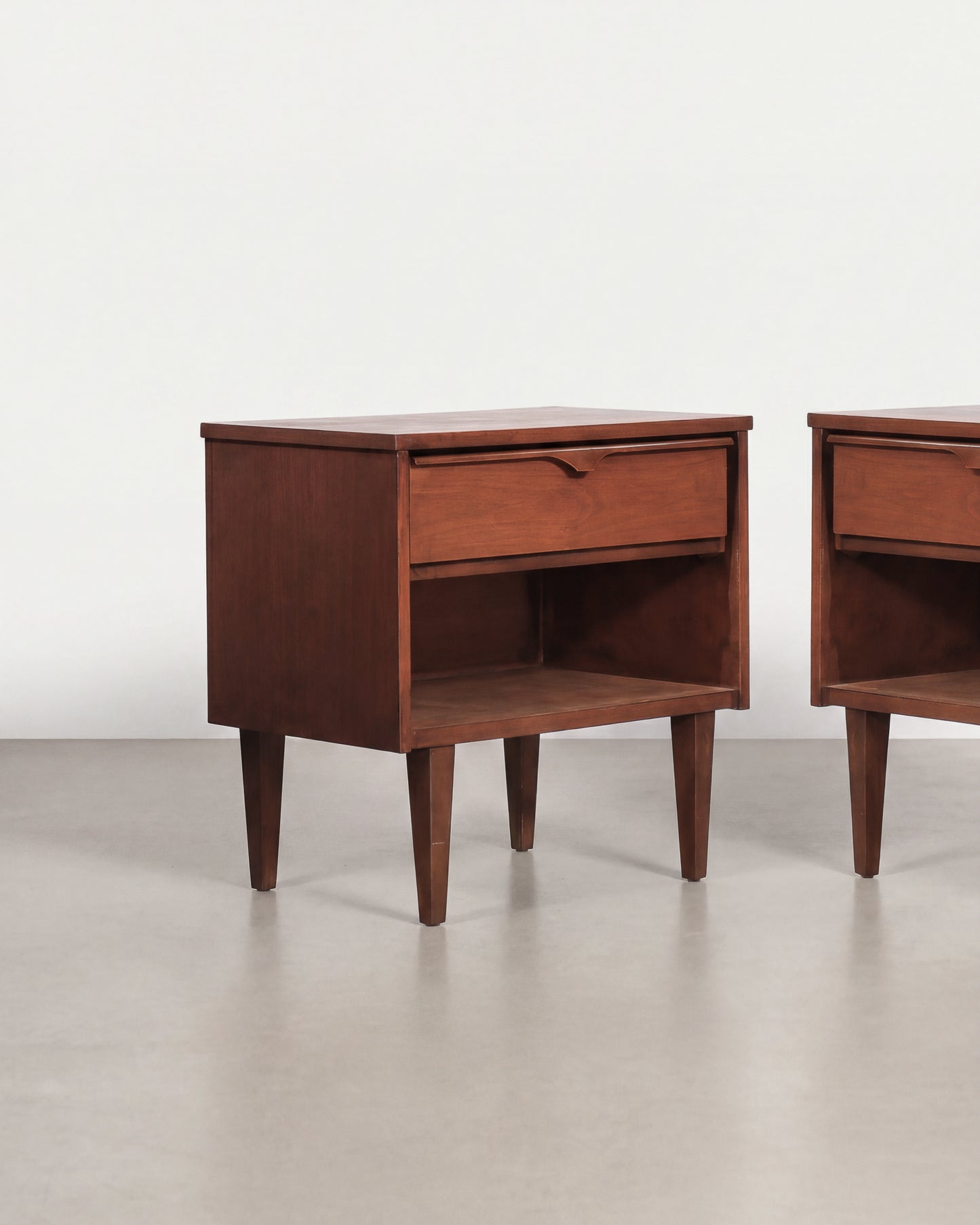 MCM Dark Walnut Nightstand Set