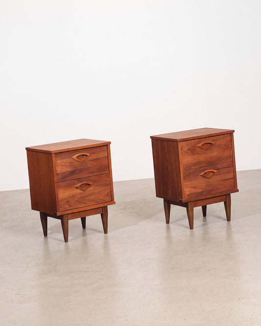 MCM Dark Walnut Nightstand Set