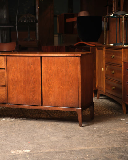 Mid-Century Modern Dark Walnut Sideboard by KF Furniture
