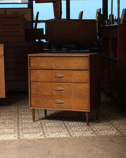 MCM Dark Walnut Tallboy Dresser by Deilcraft
