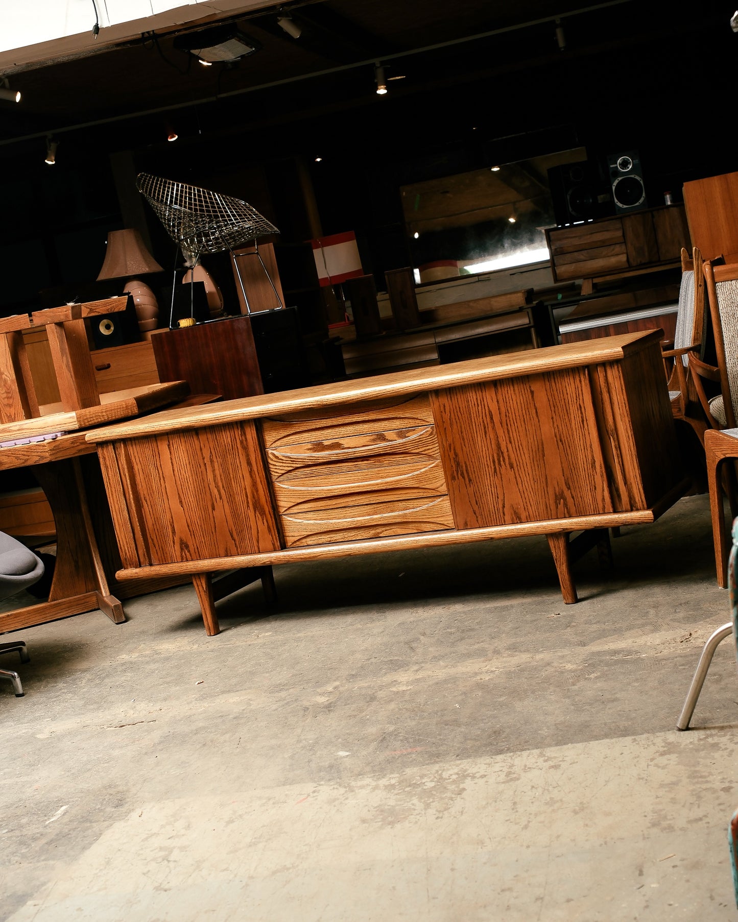 MCM Oak Credenza by Nordic Industries