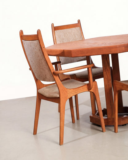 MCM Oak Dining Set by Nordic Furniture