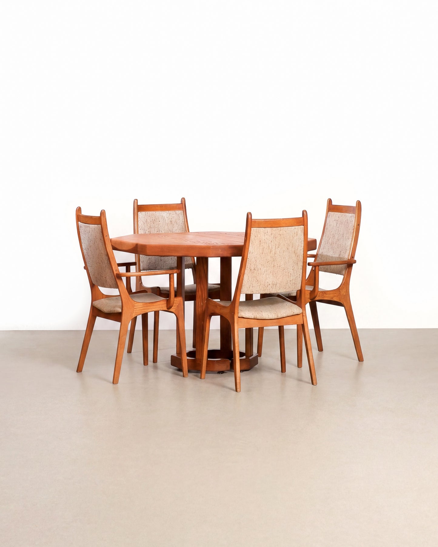 MCM Oak Dining Set by Nordic Furniture