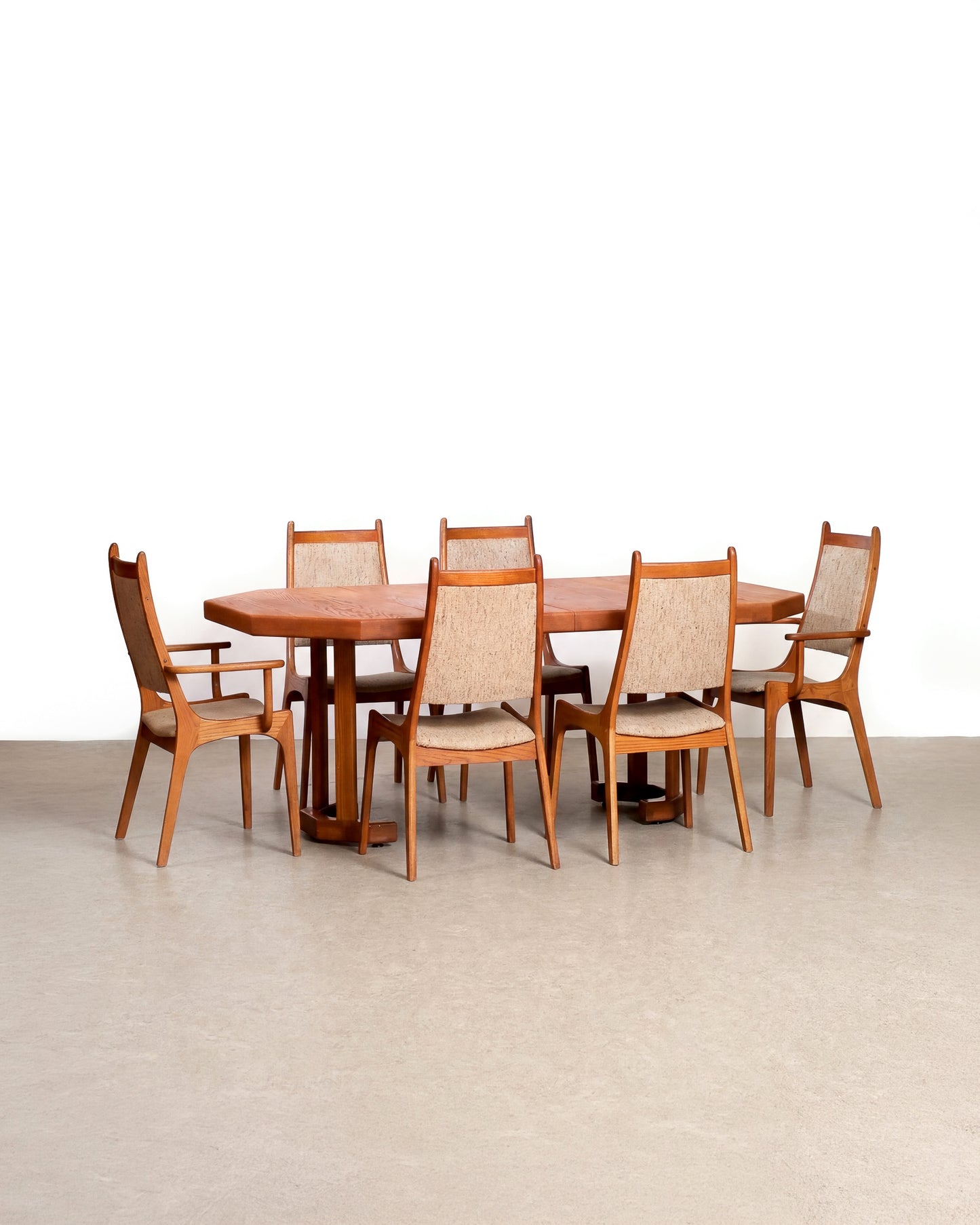 MCM Oak Dining Set by Nordic Furniture