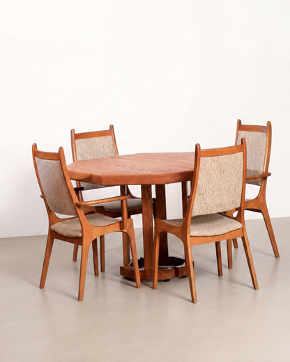 MCM Oak Dining Set by Nordic Furniture