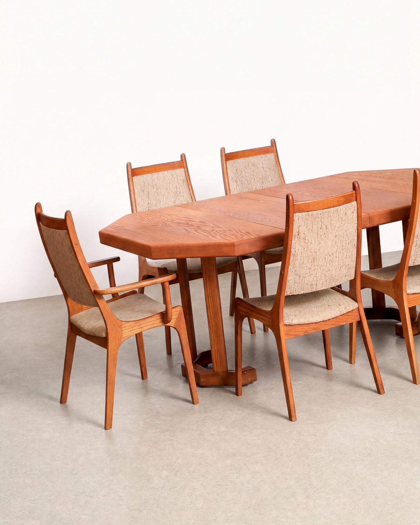 MCM Oak Dining Set by Nordic Furniture