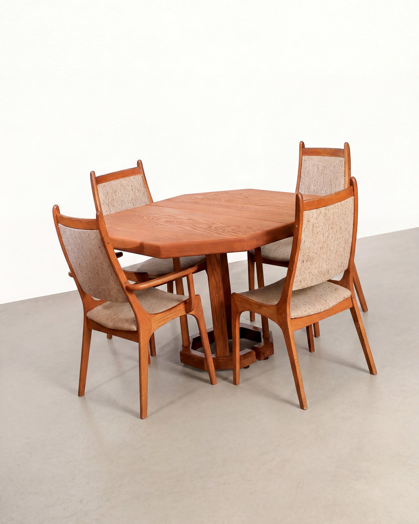 MCM Oak Dining Set by Nordic Furniture