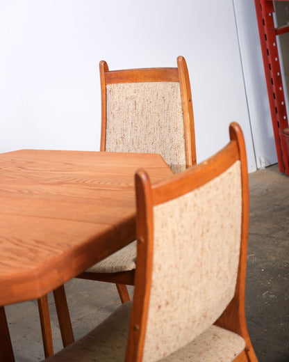 MCM Oak Dining Set by Nordic Furniture