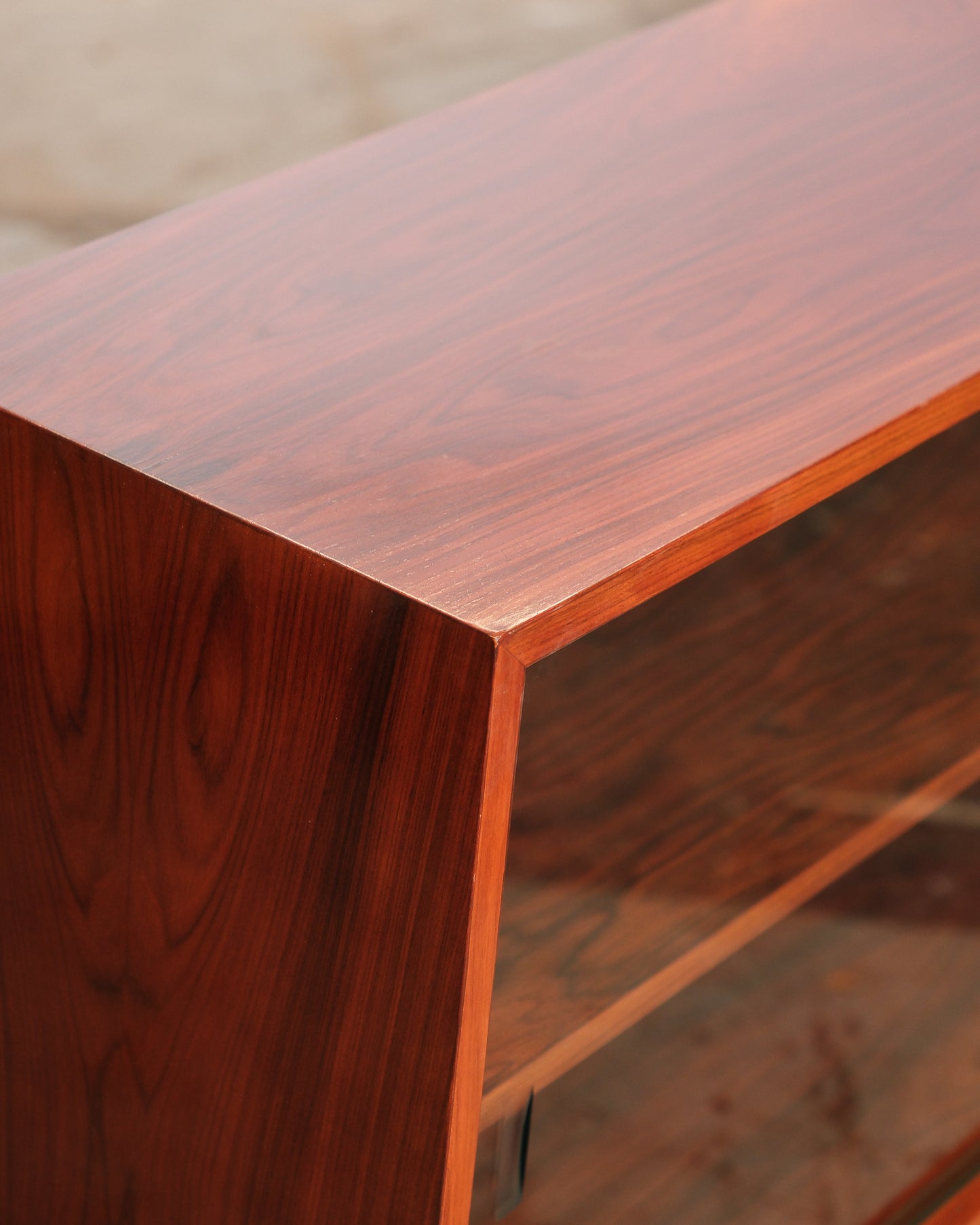 MCM Rosewood Glass Cabinet by Skovby