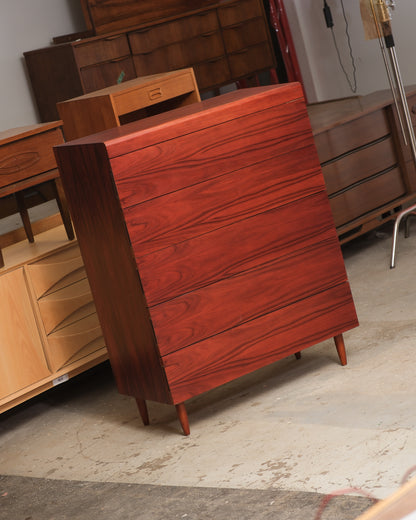 MCM Rosewood Tallboy Dresser