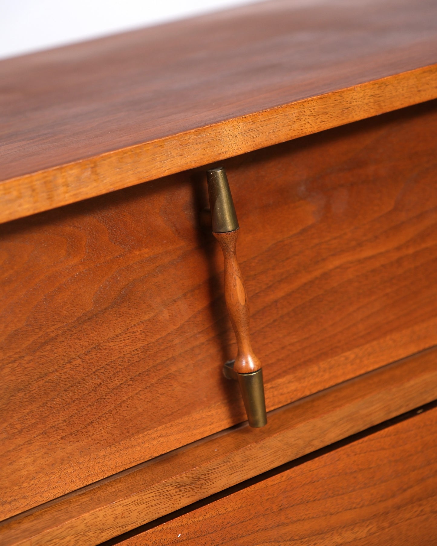 MCM Sculpted Walnut Dresser
