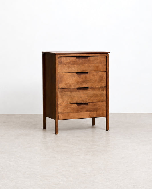 Straight-on front view of the tallboy dresser against a plain background