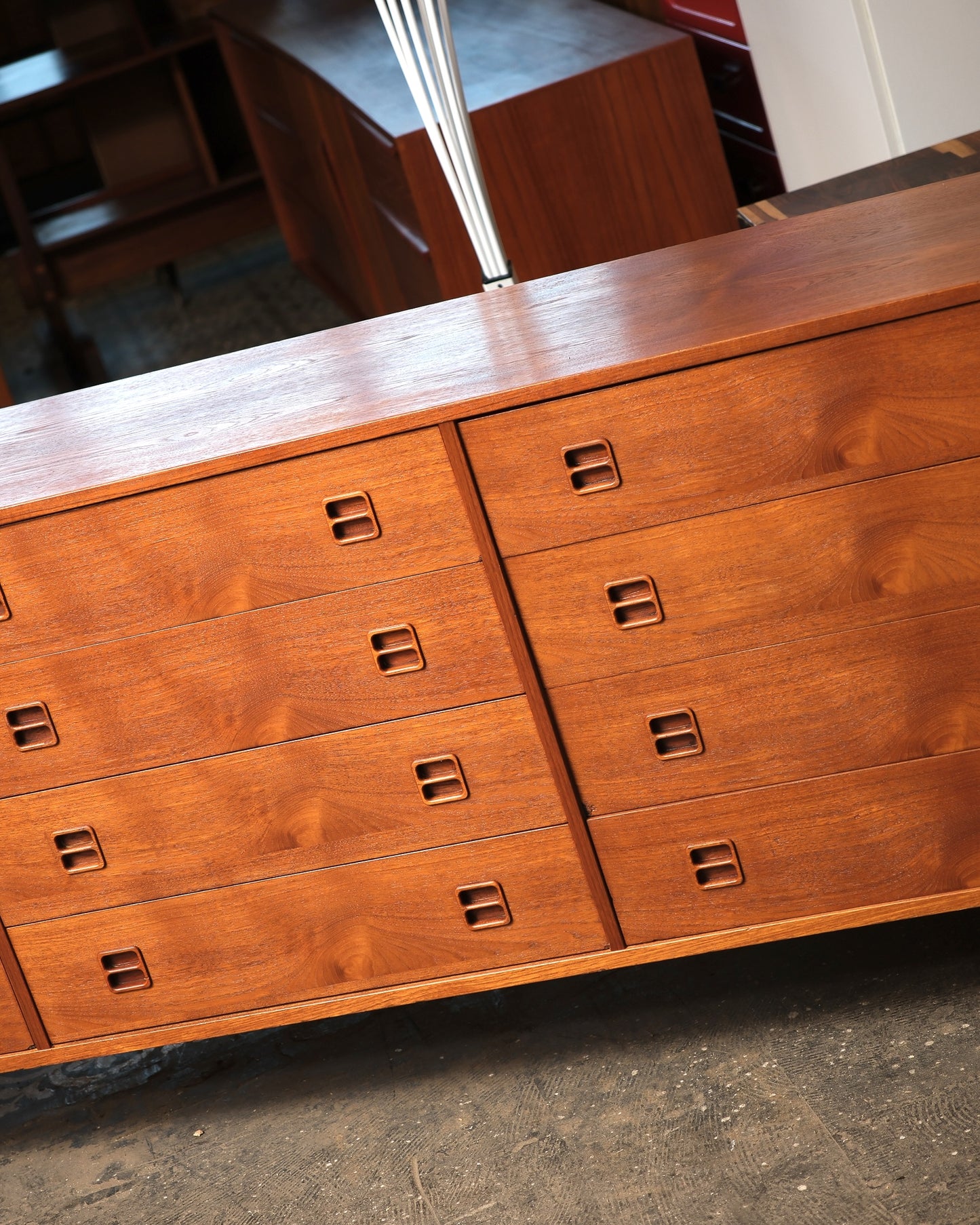 MCM Teak 12-Drawer Dresser