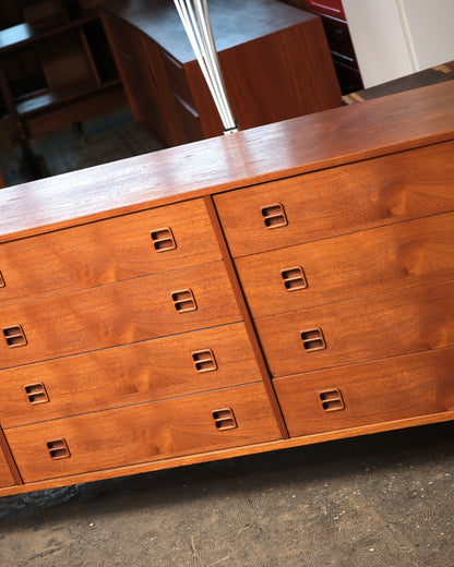 MCM Teak 12-Drawer Dresser