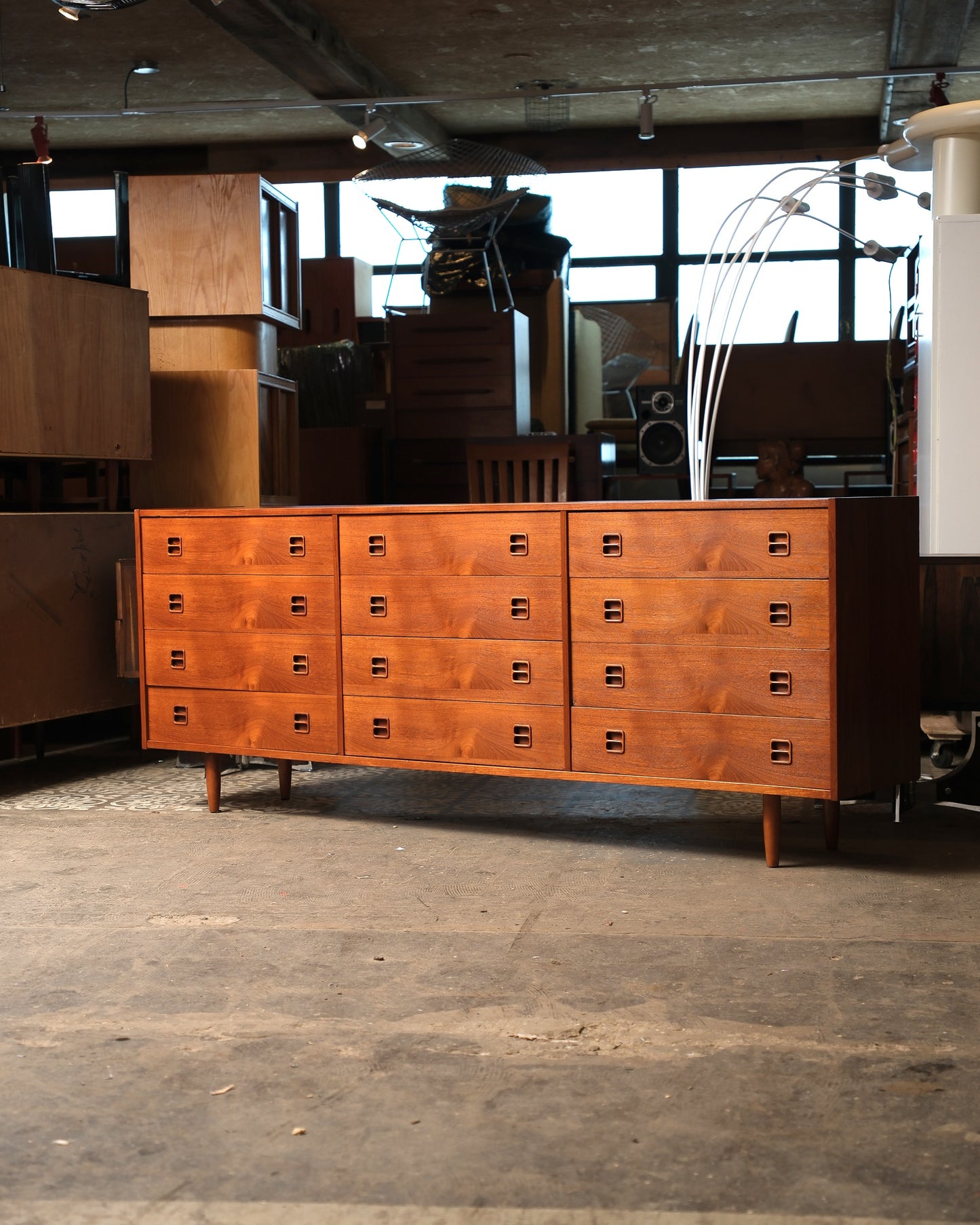MCM Teak 12-Drawer Dresser