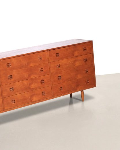 MCM Teak 12-Drawer Dresser