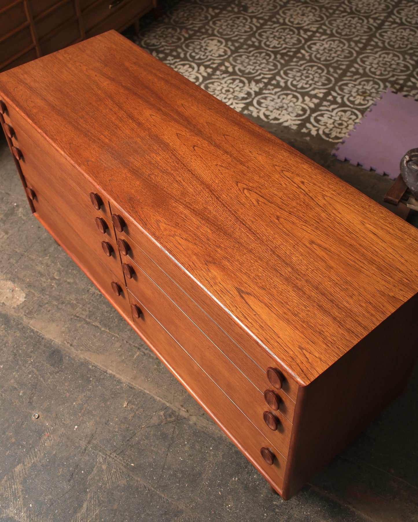 MCM Teak 8-Drawer Dresser