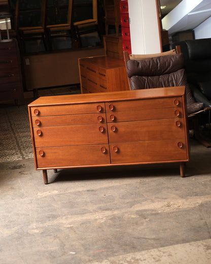 MCM Teak 8-Drawer Dresser