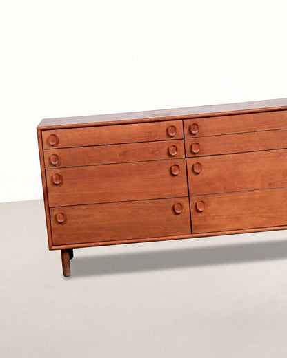 MCM Teak 8-Drawer Dresser
