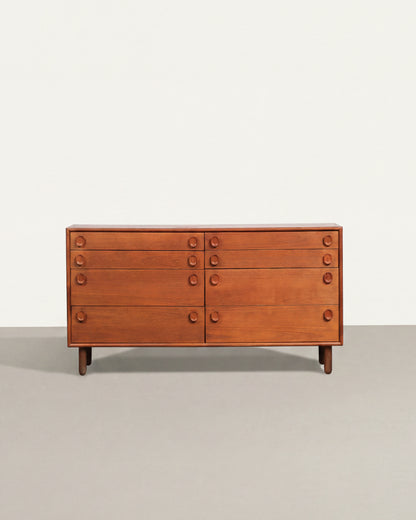 MCM Teak 8-Drawer Dresser