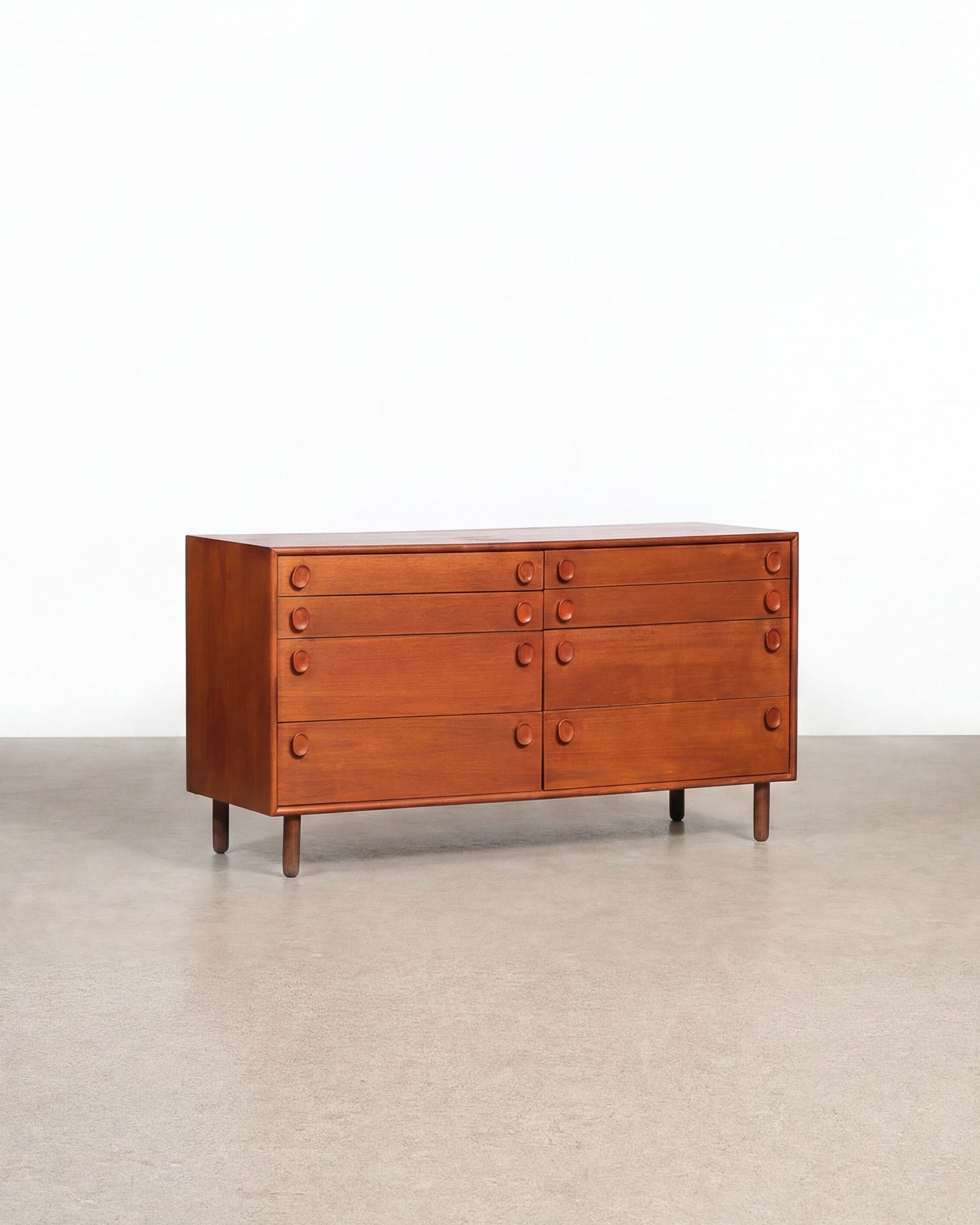 MCM Teak 8-Drawer Dresser