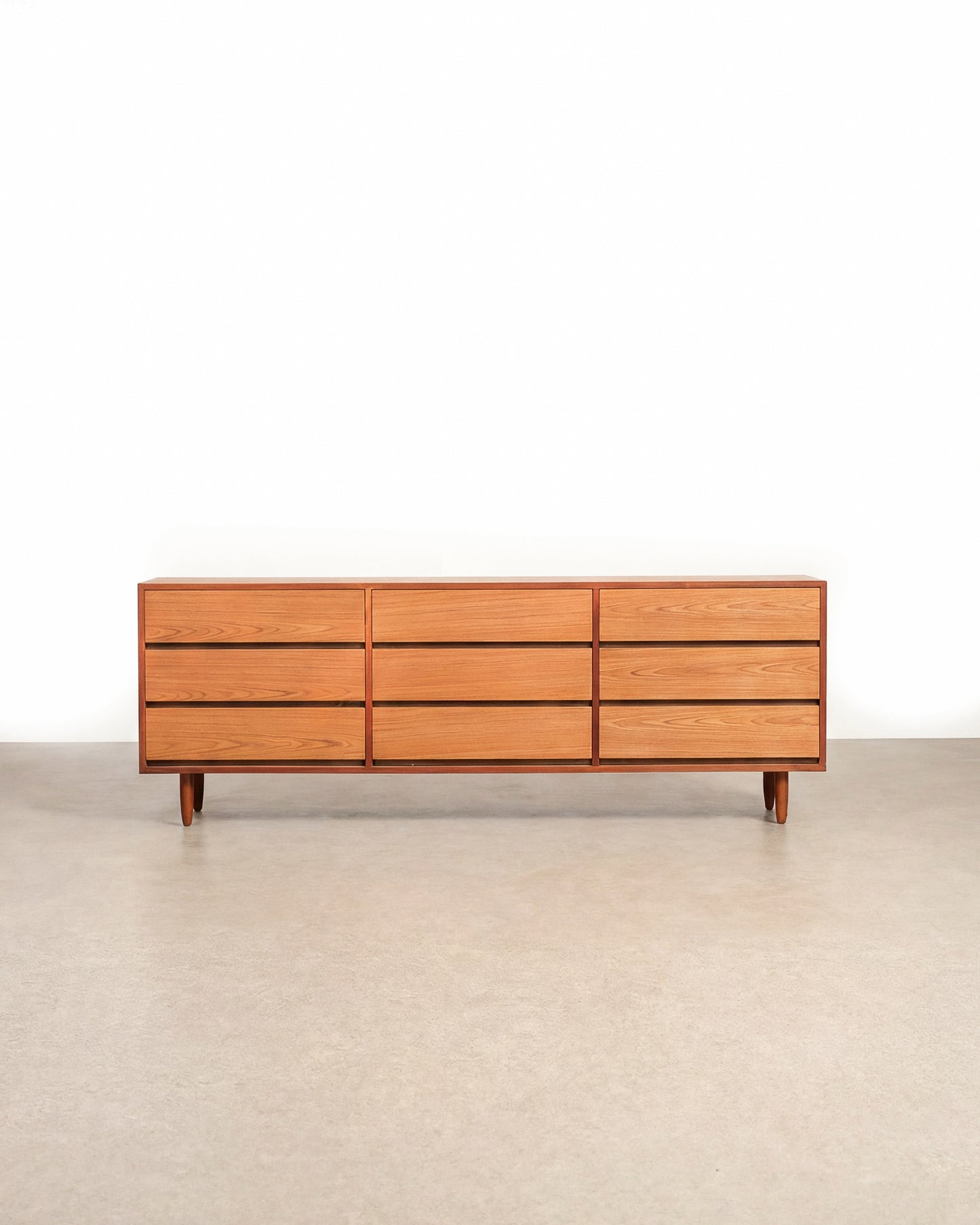 MCM Teak 9-Drawer Dresser