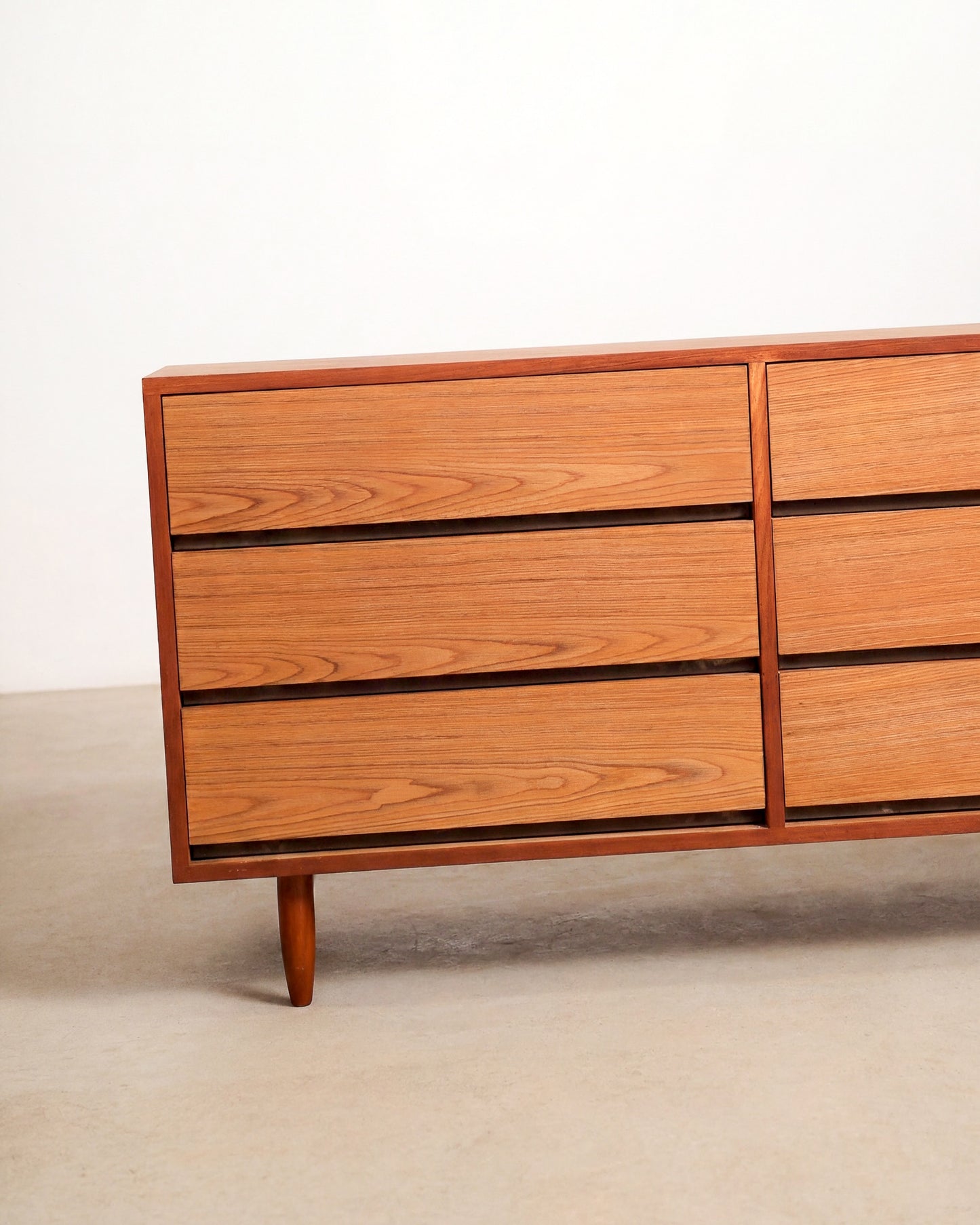 MCM Teak 9-Drawer Dresser