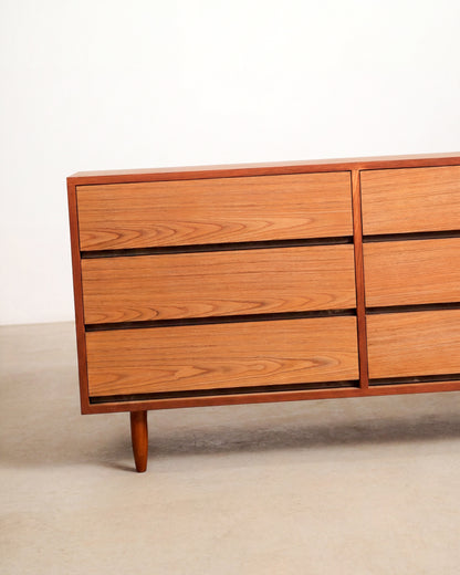 MCM Teak 9-Drawer Dresser