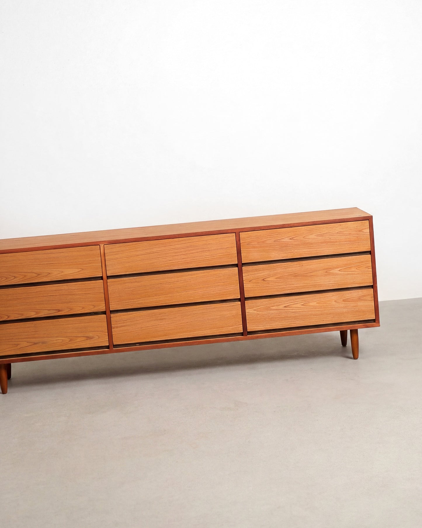 MCM Teak 9-Drawer Dresser