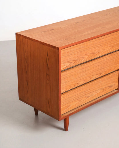 MCM Teak 9-Drawer Dresser