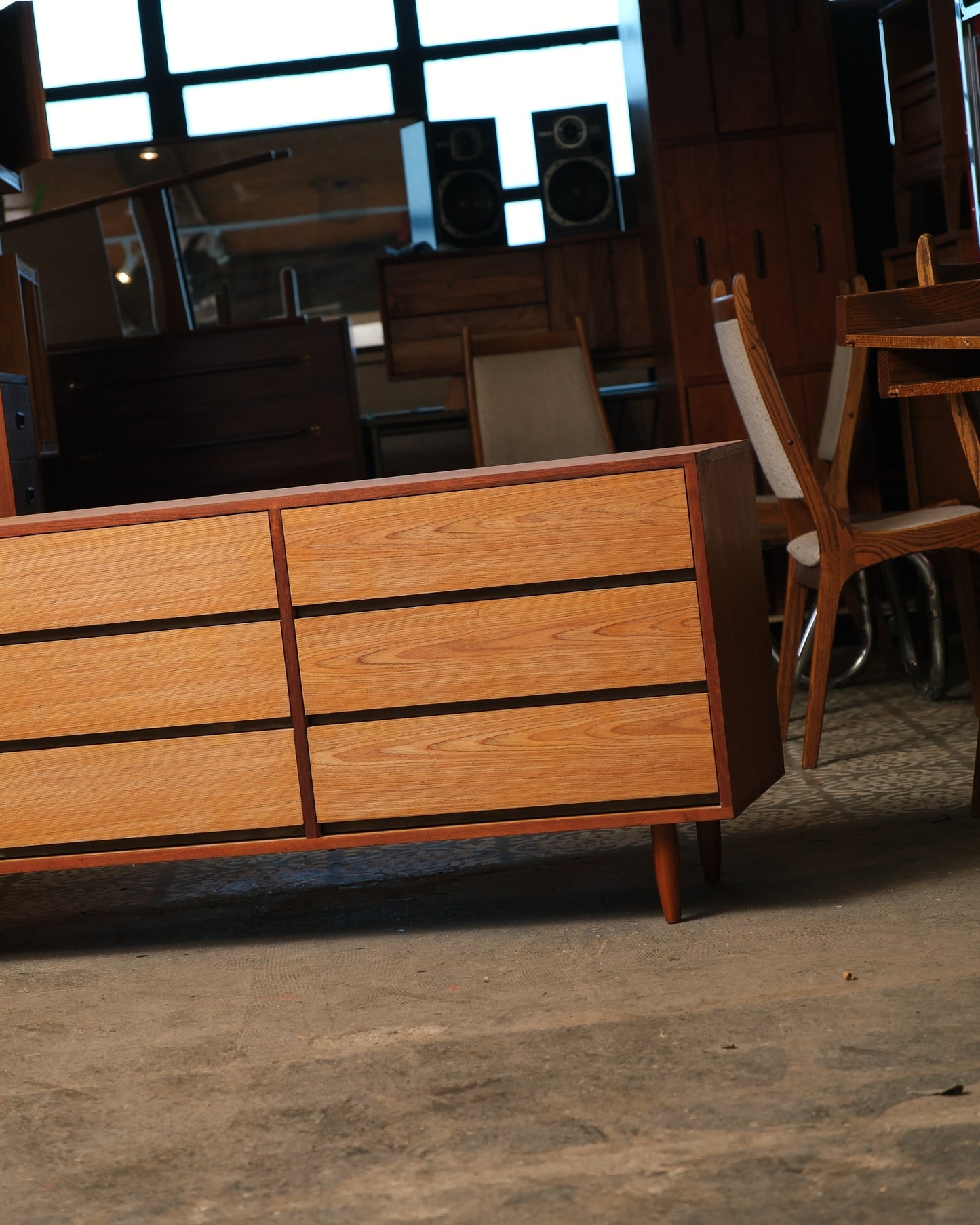 MCM Teak 9-Drawer Dresser
