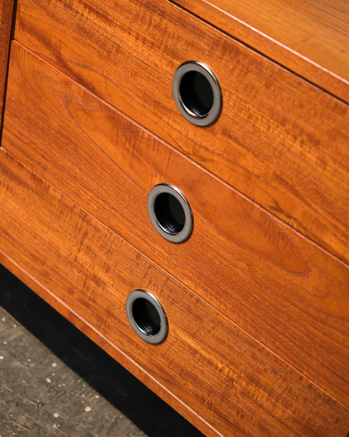 Mid-Century Modern Teak 9-Drawer Dresser by RS Associates