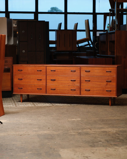 MCM Teak 9-Drawer Dresser