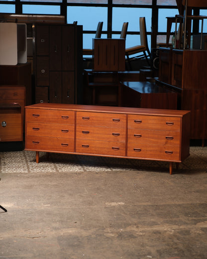 MCM Teak 9-Drawer Dresser