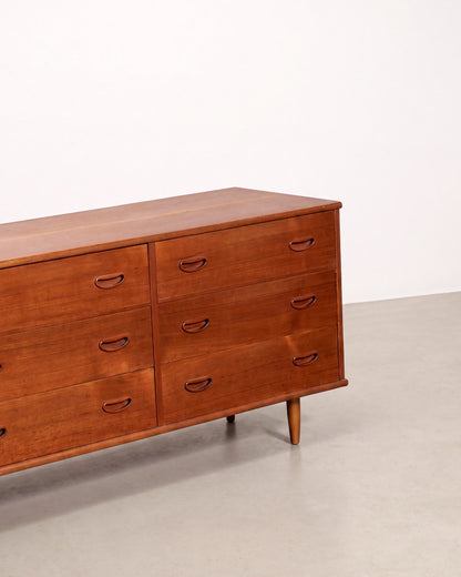 MCM Teak 9-Drawer Dresser