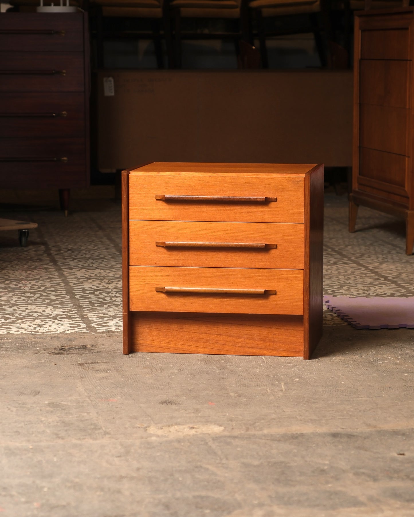 MCM Teak Bedside Cabinet