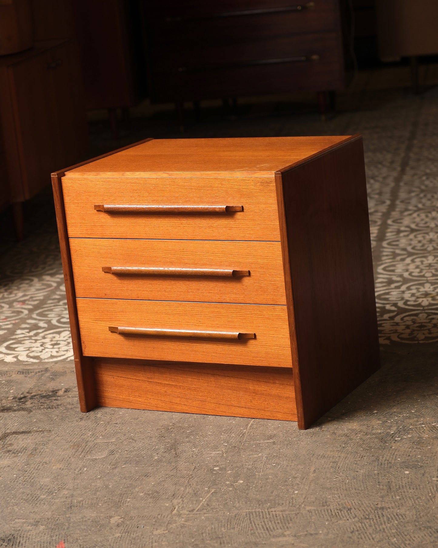 MCM Teak Bedside Cabinet